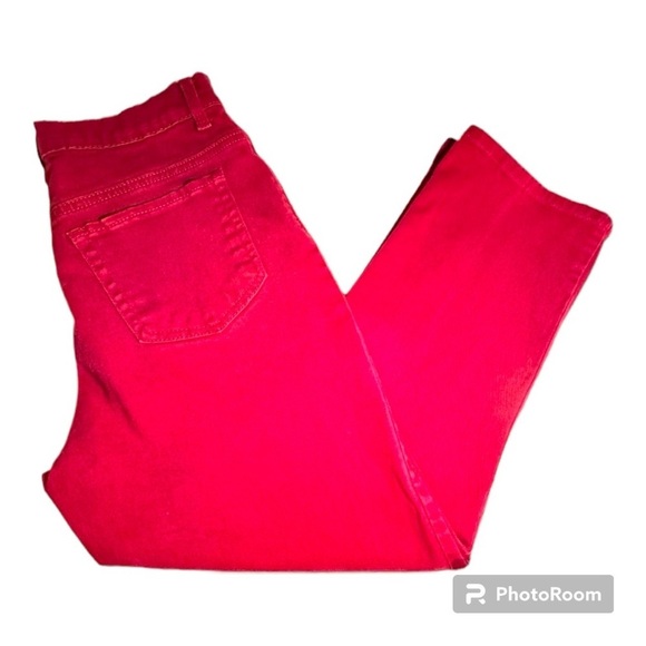 Gloria Vanderbilt “Amanda” jeans maroon denim Pre-owned Women’s size 10P | a10 - Picture 1 of 6